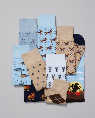 Assortment of men's dress socks