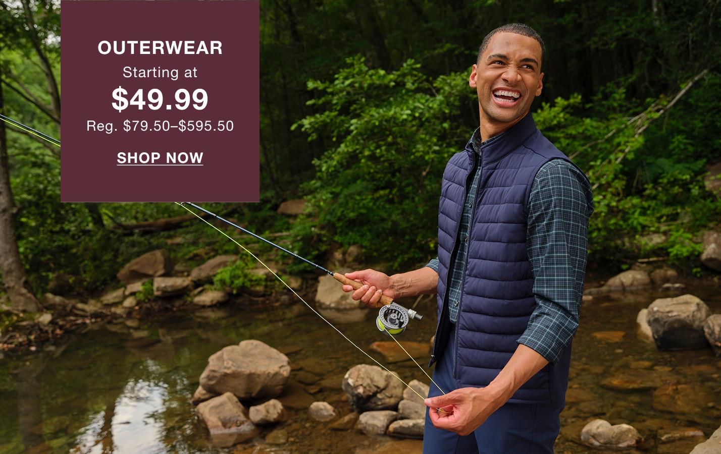 Outerwear starting at $49.99. Regularly priced at $79.50-$595.50. Shop now.