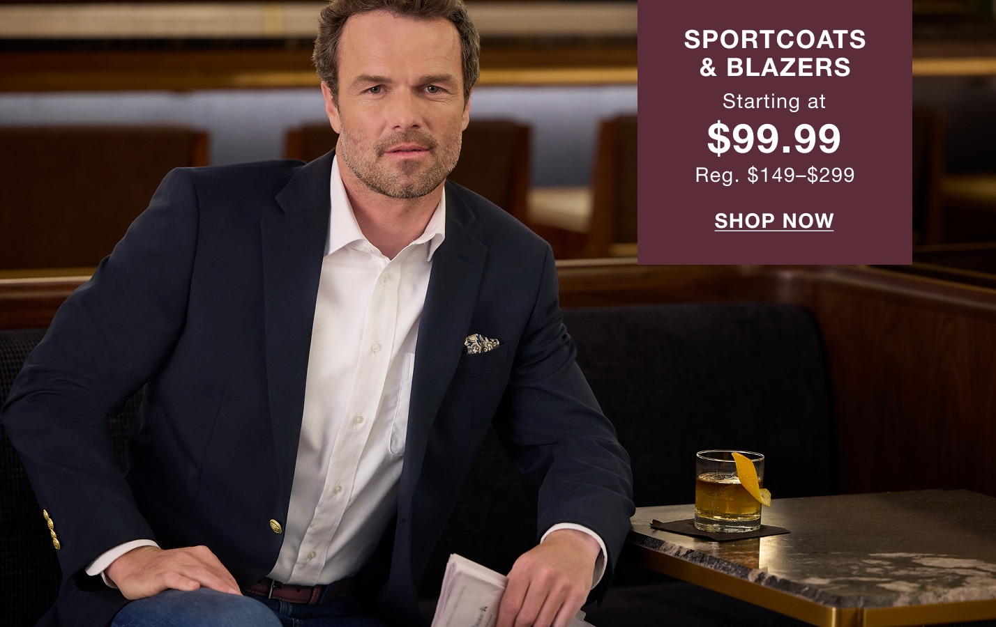 Sportcoats and blazers starting at $99.99, regularly $149 to $299. Shop now.