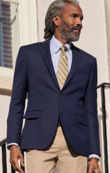 Men's Jos A Bank Blazer - 2024 Wool, Linen and Silk Mix