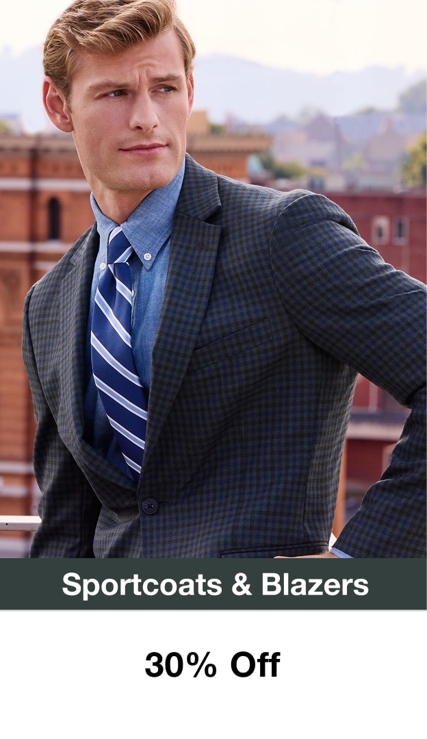 Sportcoats & Blazers 30% Off